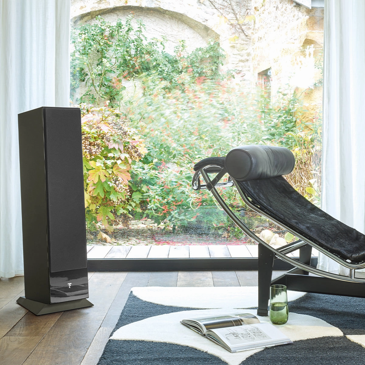 Focal Theva No.2 Slim 3-Way Bass-Reflex Floorstanding Loudspeaker with 5" Speaker Drivers - Each (Black)