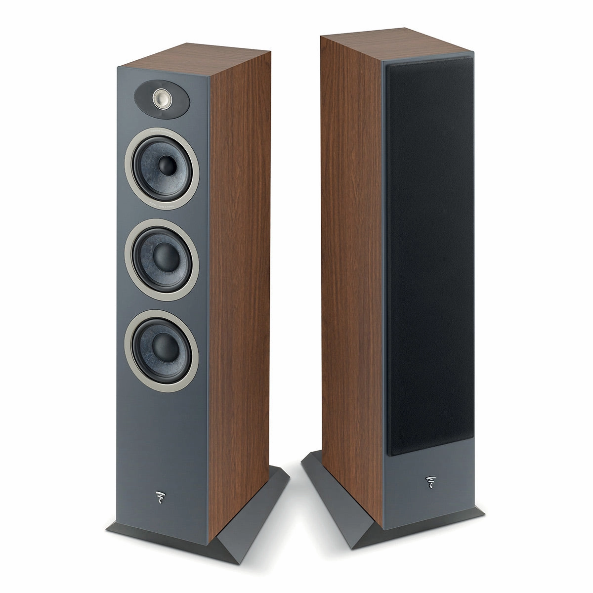 Focal Theva No.2 Slim 3-Way Bass-Reflex Floorstanding Loudspeakers - Pair (Dark Wood)