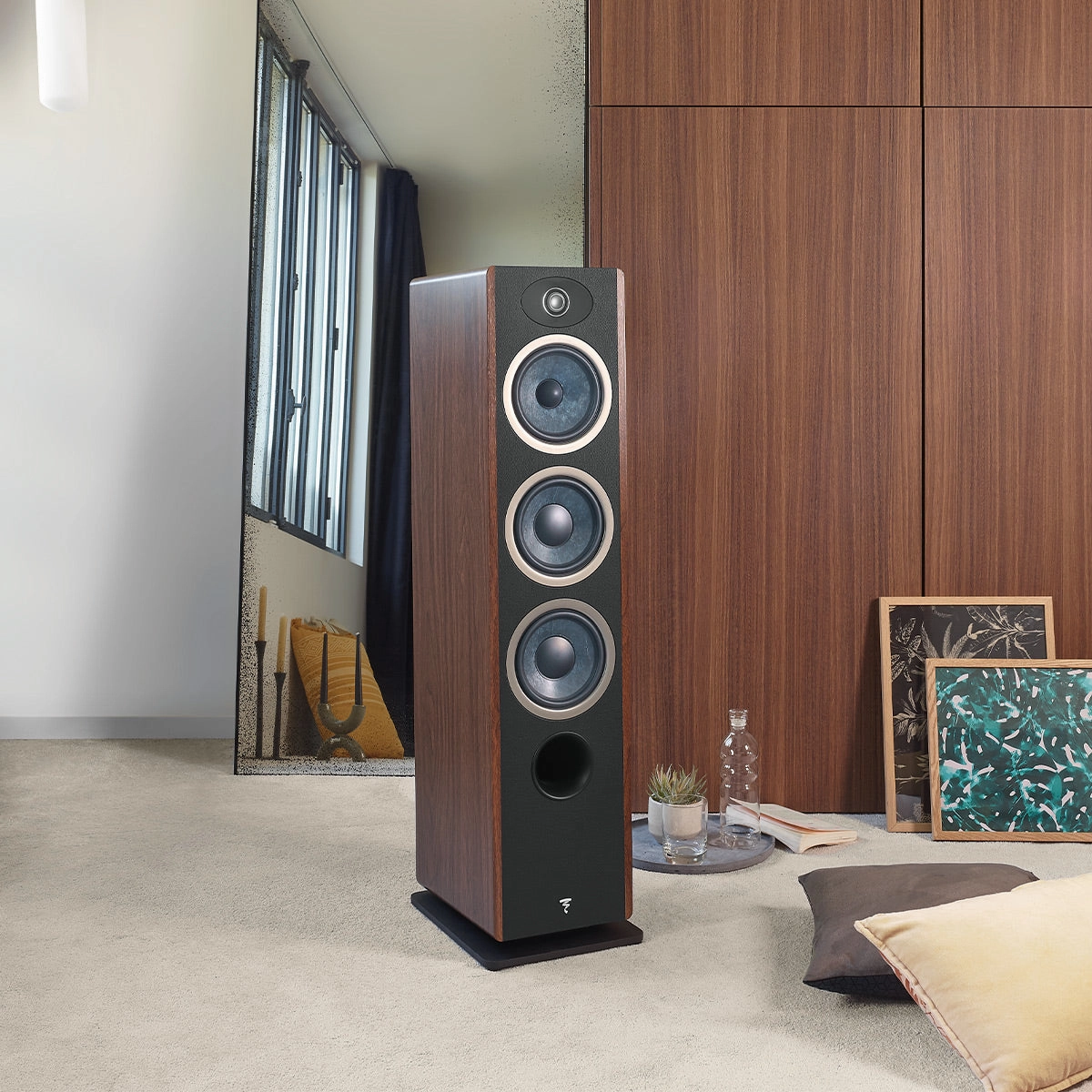 Focal Vestia No.2 3-Way Bass-Reflex Floorstanding Loudspeaker with 2 Woofers - Pair (Dark Wood)