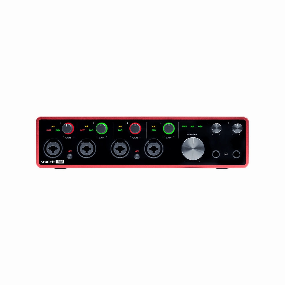 Focusrite Scarlett 18i8 3rd Gen 18-in 8-out Desktop USB Audio Interface for Musicians (Open Box)