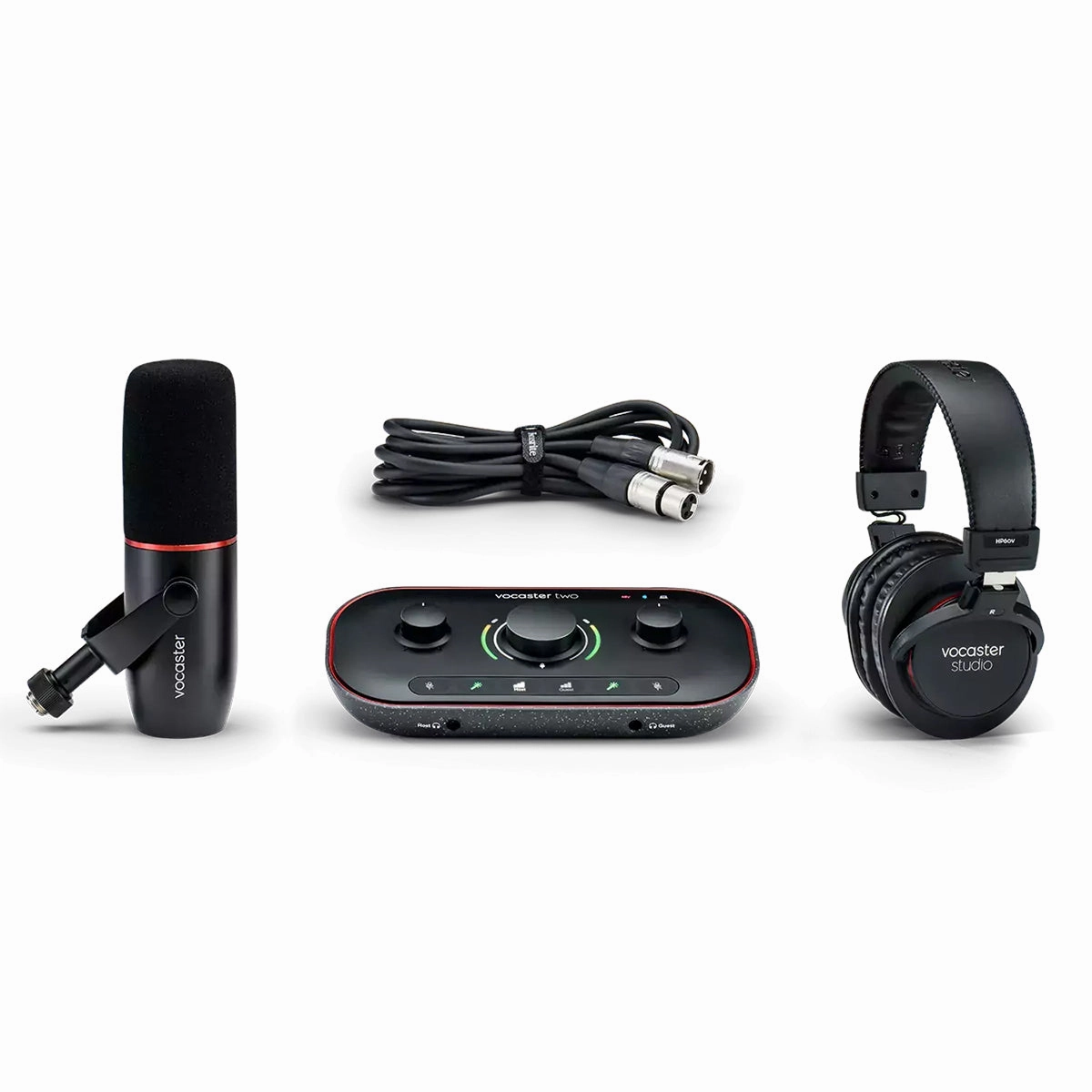 Focusrite Vocaster Two Studio Kit for Two-Person Podcasting