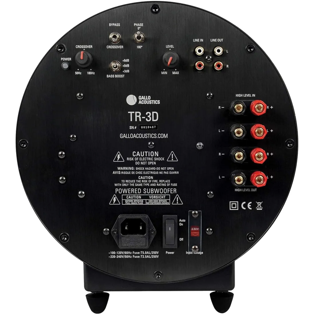 Gallo Acoustics TR-3D Active Subwoofer