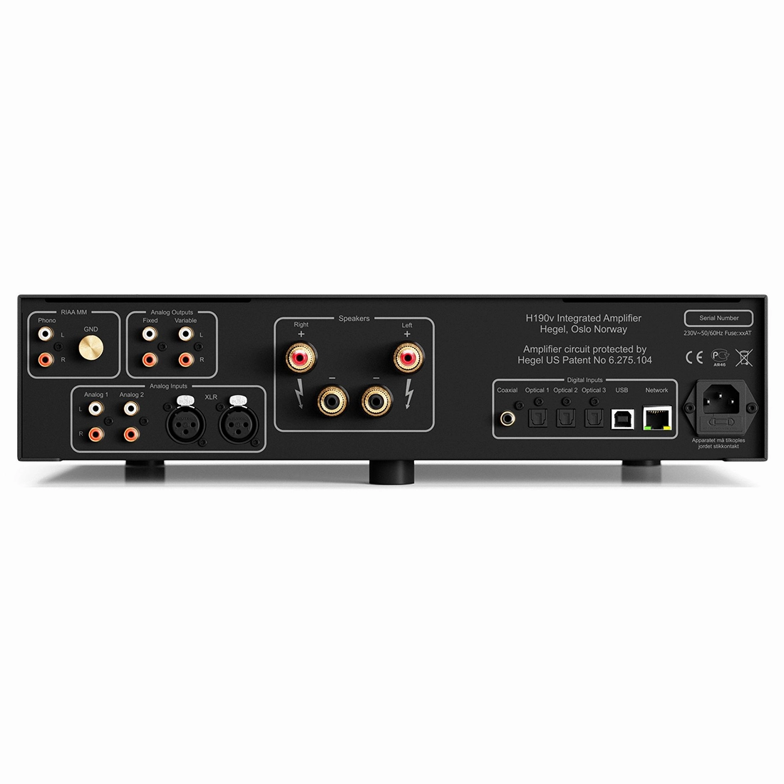 Hegel H190V Integrated Amplifier With Streaming Capability