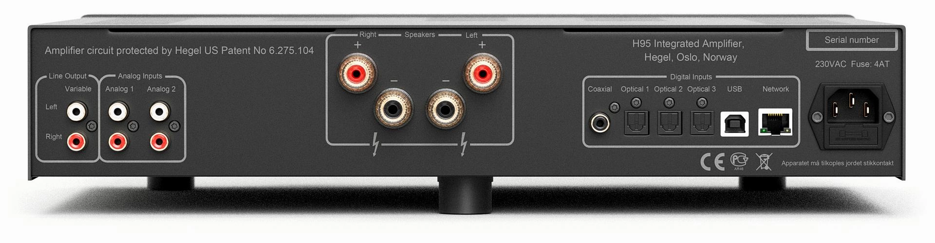 Hegel H95 Integrated Amplifier With Streaming Capability