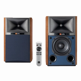 JBL 4305P Powered Bookshelf Loudspeaker System (Walnut)