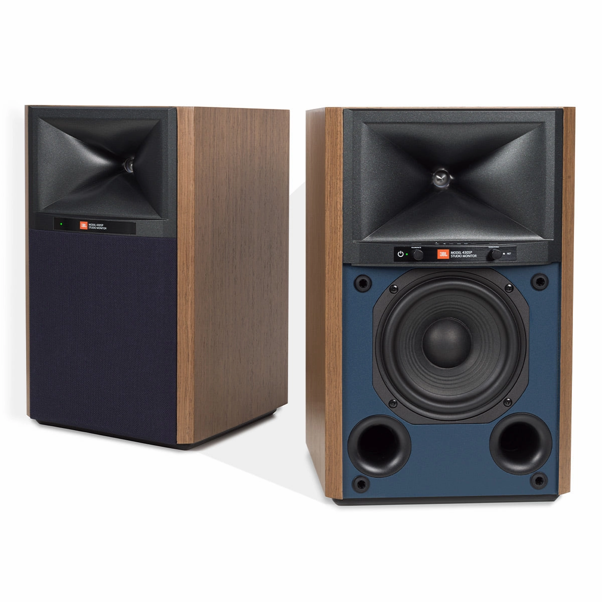JBL 4305P Powered Bookshelf Loudspeaker System (Walnut)