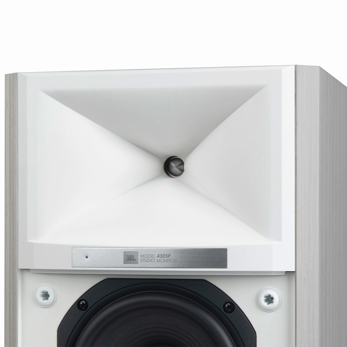 JBL 4305P Powered Bookshelf Loudspeaker System (White)