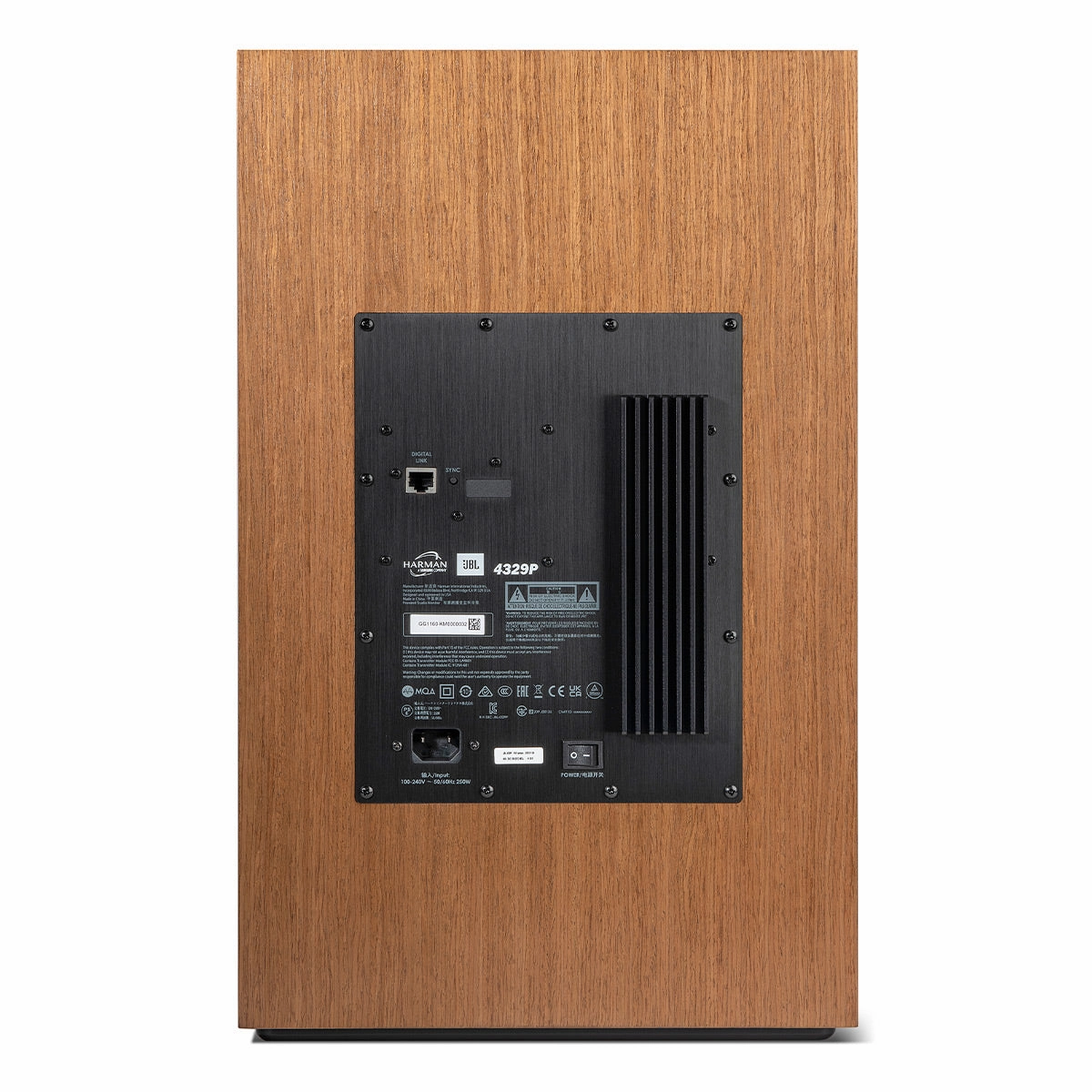 JBL 4329P Studio Monitor Powered Loudspeaker System (Walnut)