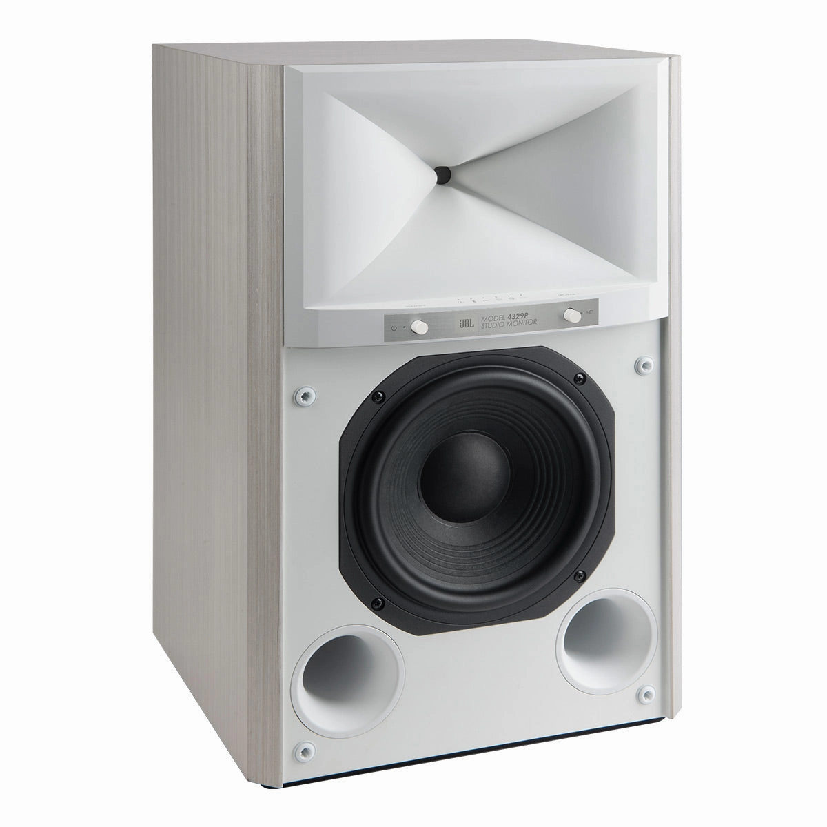 JBL 4329P Studio Monitor Powered Loudspeaker System (White)