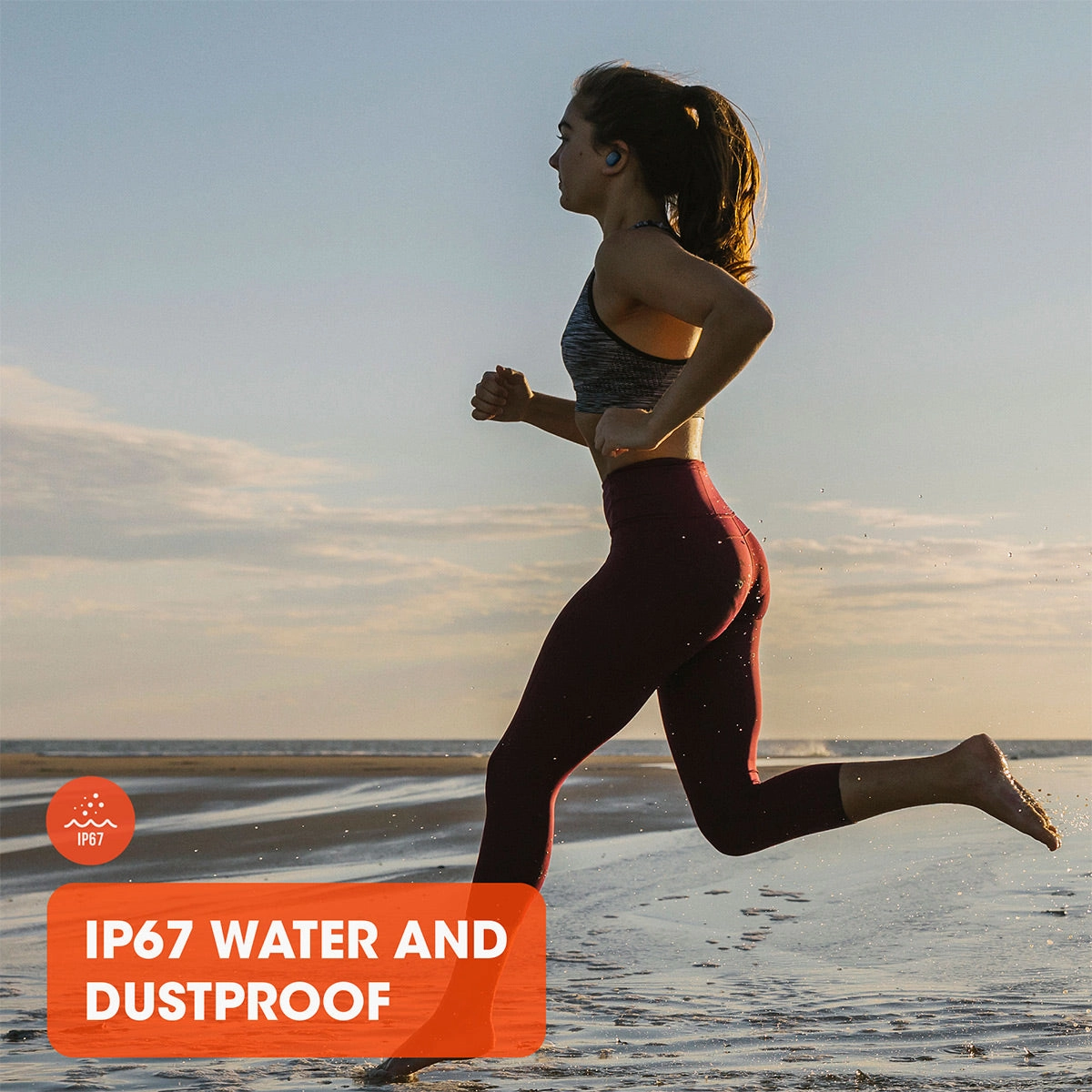 JBL Endurance Race True Wireless Waterproof Active Sport Earbuds (Black)