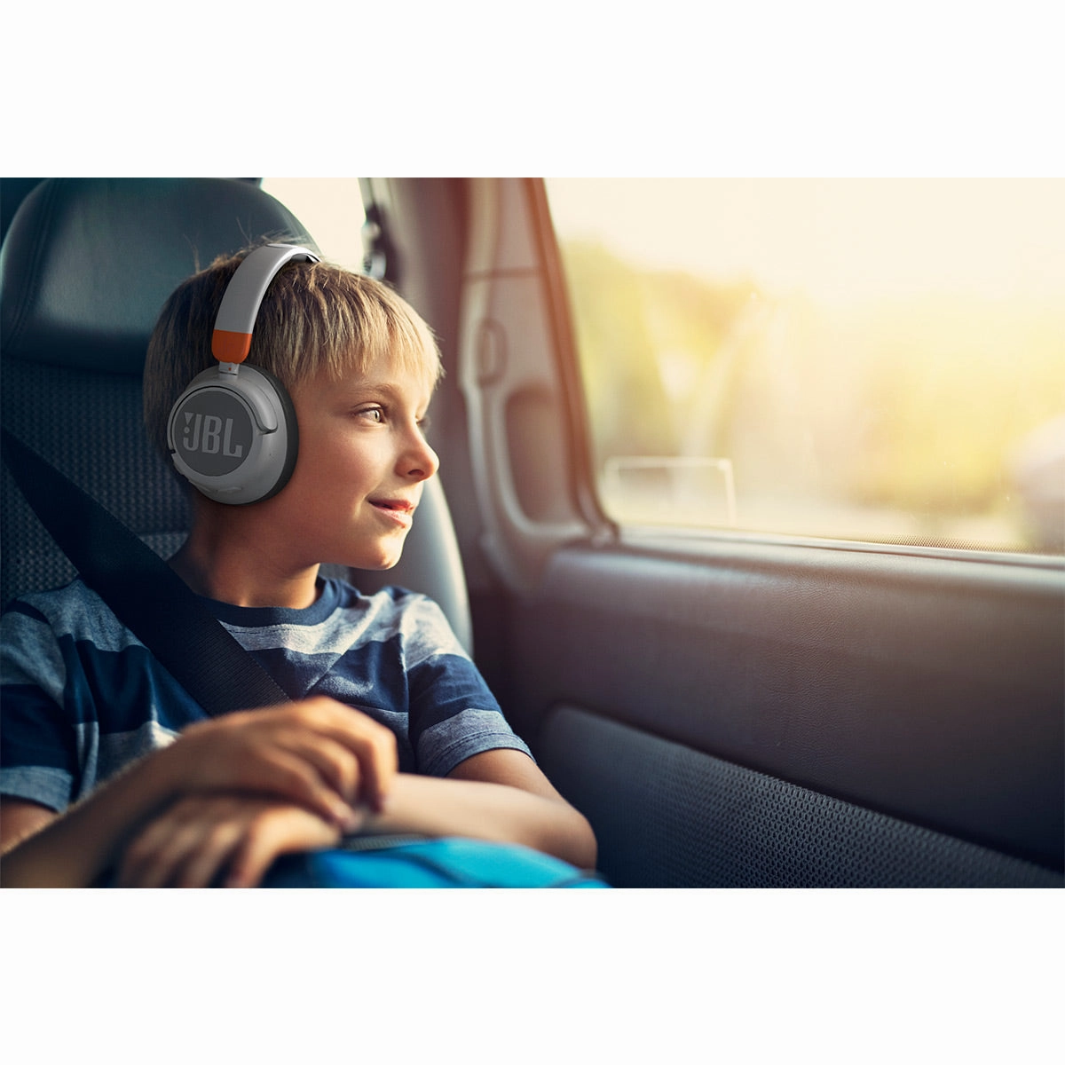 JBL JR 460NC Wireless Over-Ear Noise Canceling Kids Headphones (White)