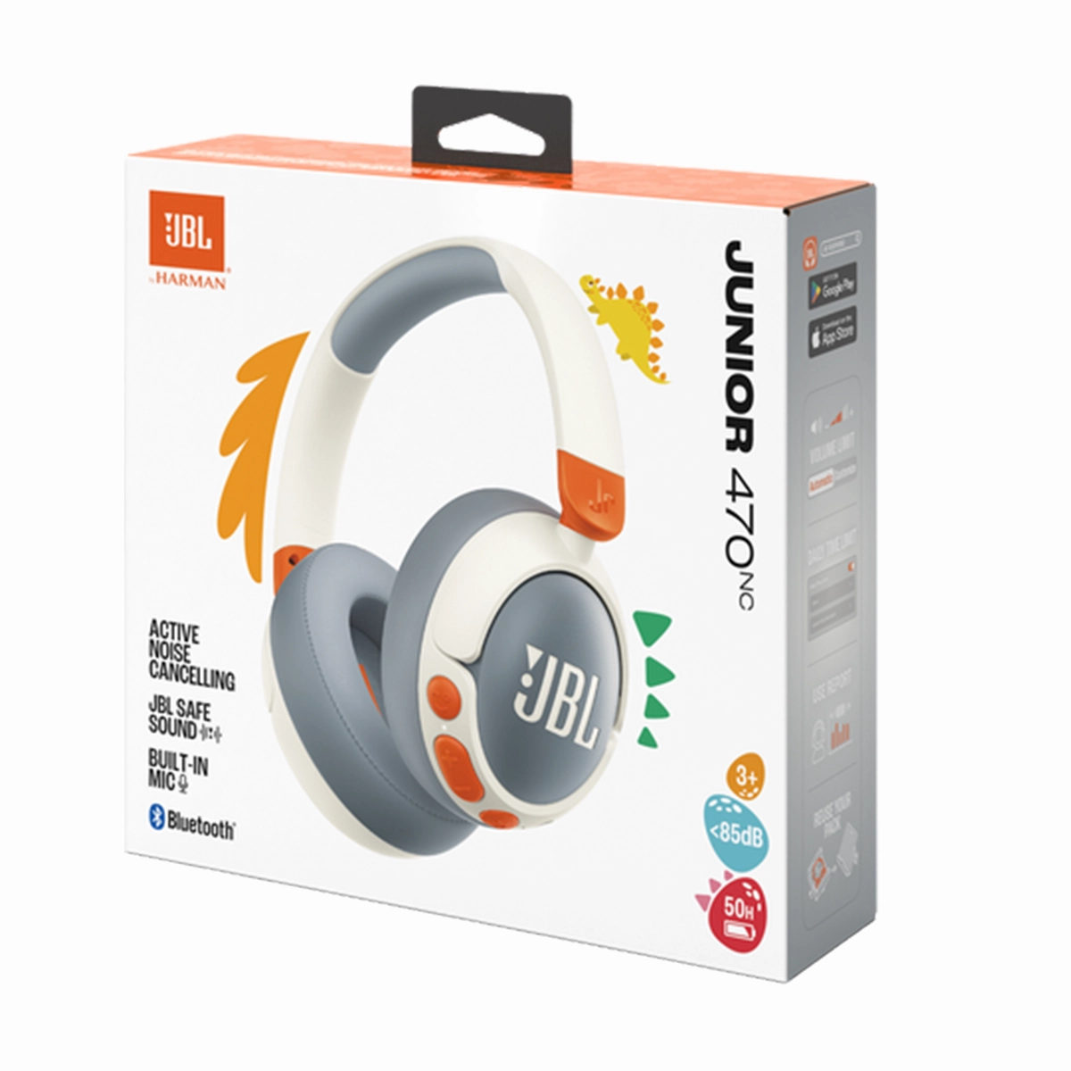 JBL Junior 470NC Over-Ear Wireless Noise Cancelling Headphones For Kids