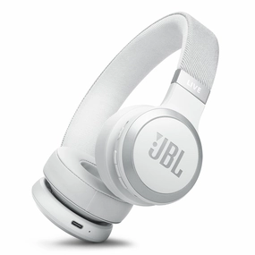 JBL Live 670NC Wireless On-Ear Adaptive Noise Cancelling Headphones (White)