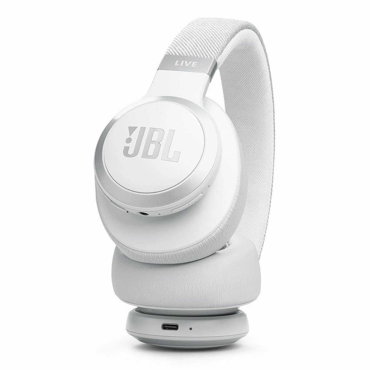 JBL Live 770NC Wireless Over-Ear Adaptive Noise Cancelling Headphones (White)