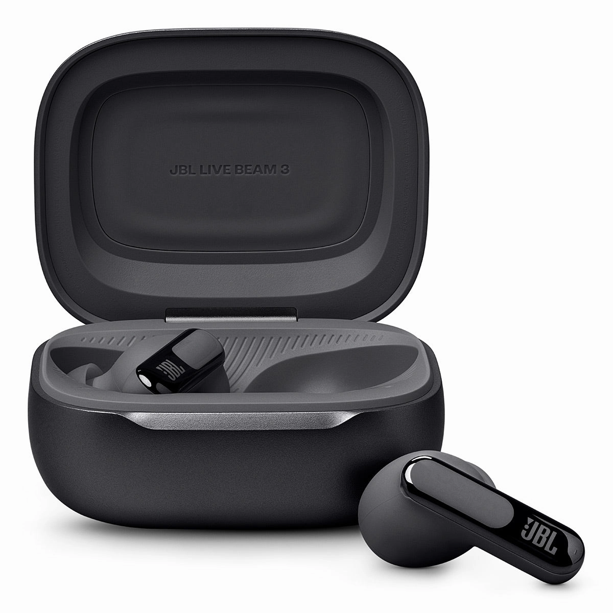 JBL Live Beam 3 Noise-Cancelling Earbuds with Smart Case (Black)