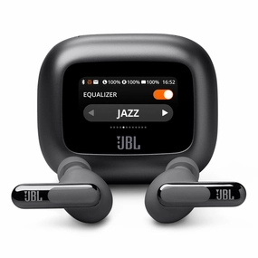 JBL Live Beam 3 Noise-Cancelling Earbuds with Smart Case (Black)