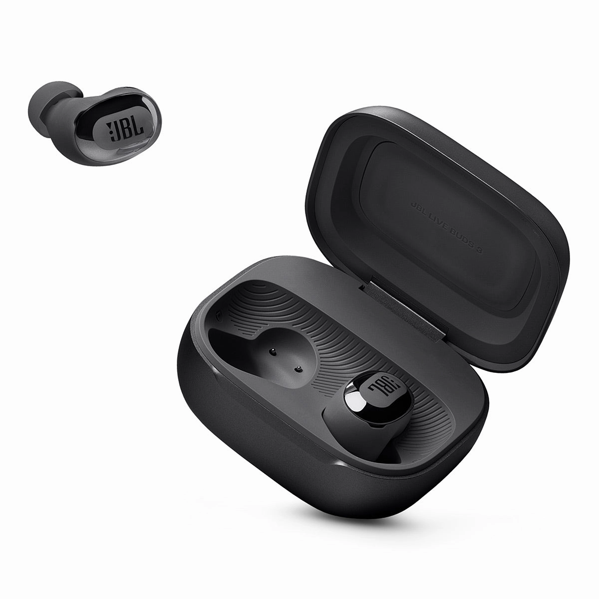 JBL Live Buds 3 Noise-Cancelling Earbuds with Smart Case (Black)
