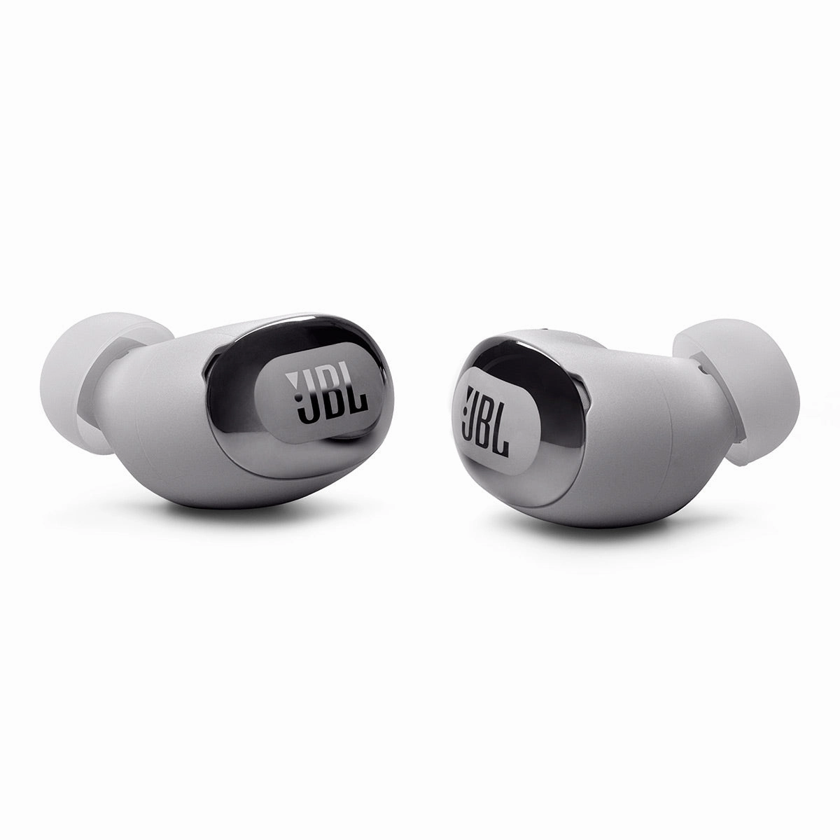 JBL Live Buds 3 Noise-Cancelling Earbuds with Smart Case (Silver)