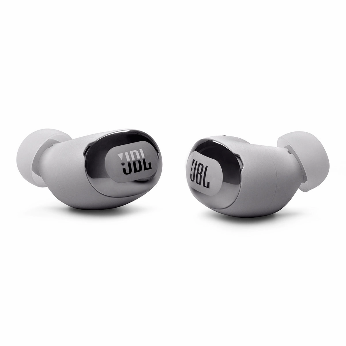 JBL Live Buds 3 Noise-Cancelling Earbuds with Smart Case (Silver)