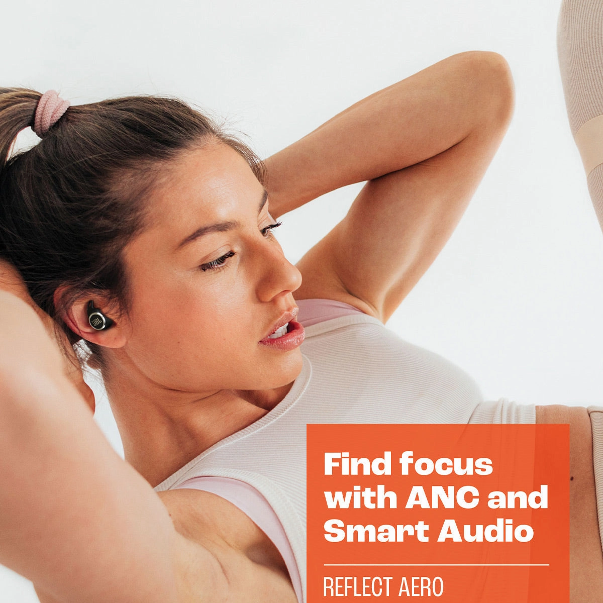 JBL Reflect Aero True Wireless Earbuds with Adaptive Noise Cancelling (Black)