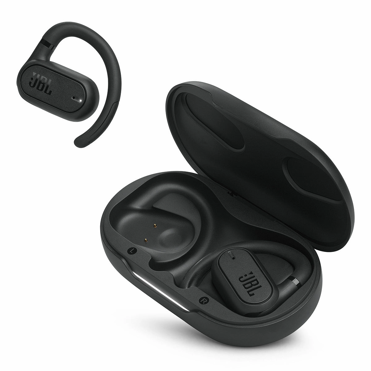 JBL Soundgear Sense Hybrid Open-Ear Headphones with Detachable Neckband (Black)