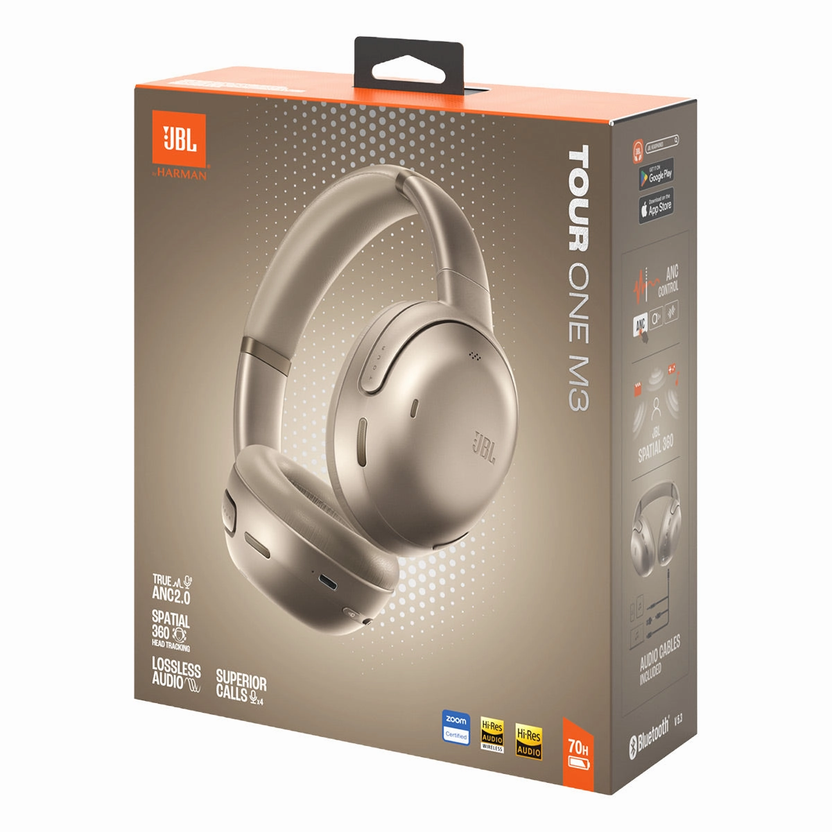 JBL Tour One M3 Over Ear Noise Cancelling Headphones (Mocha)
