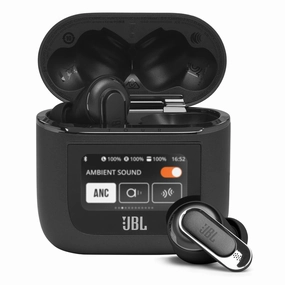 JBL Tour Pro 2 Noise Cancelling True Wireless Earbuds with Smart Case (Black)
