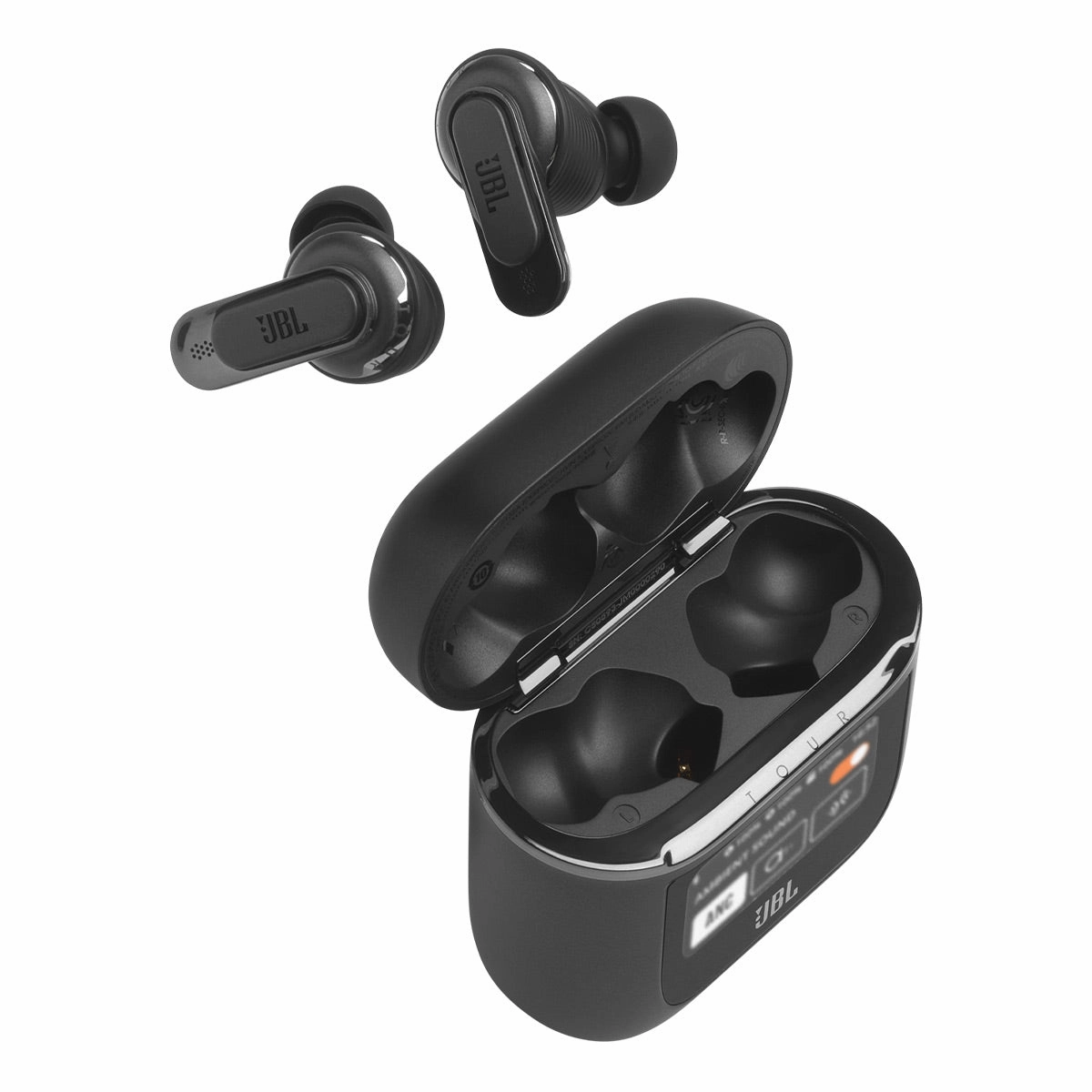 JBL Tour Pro 2 Noise Cancelling True Wireless Earbuds with Smart Case (Black)