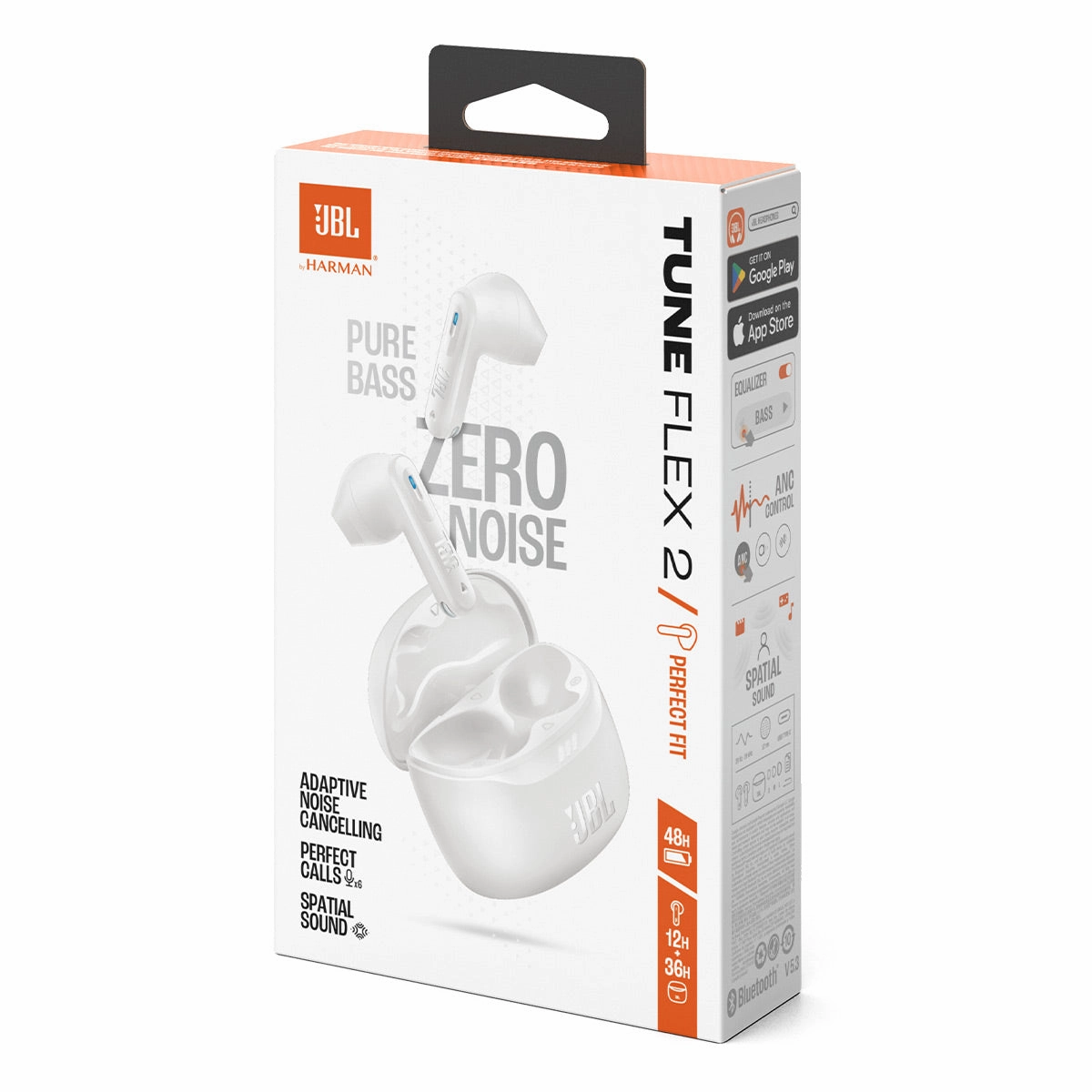 JBL Tune Flex 2 Noise Cancelling True Wireless Headphones (White)