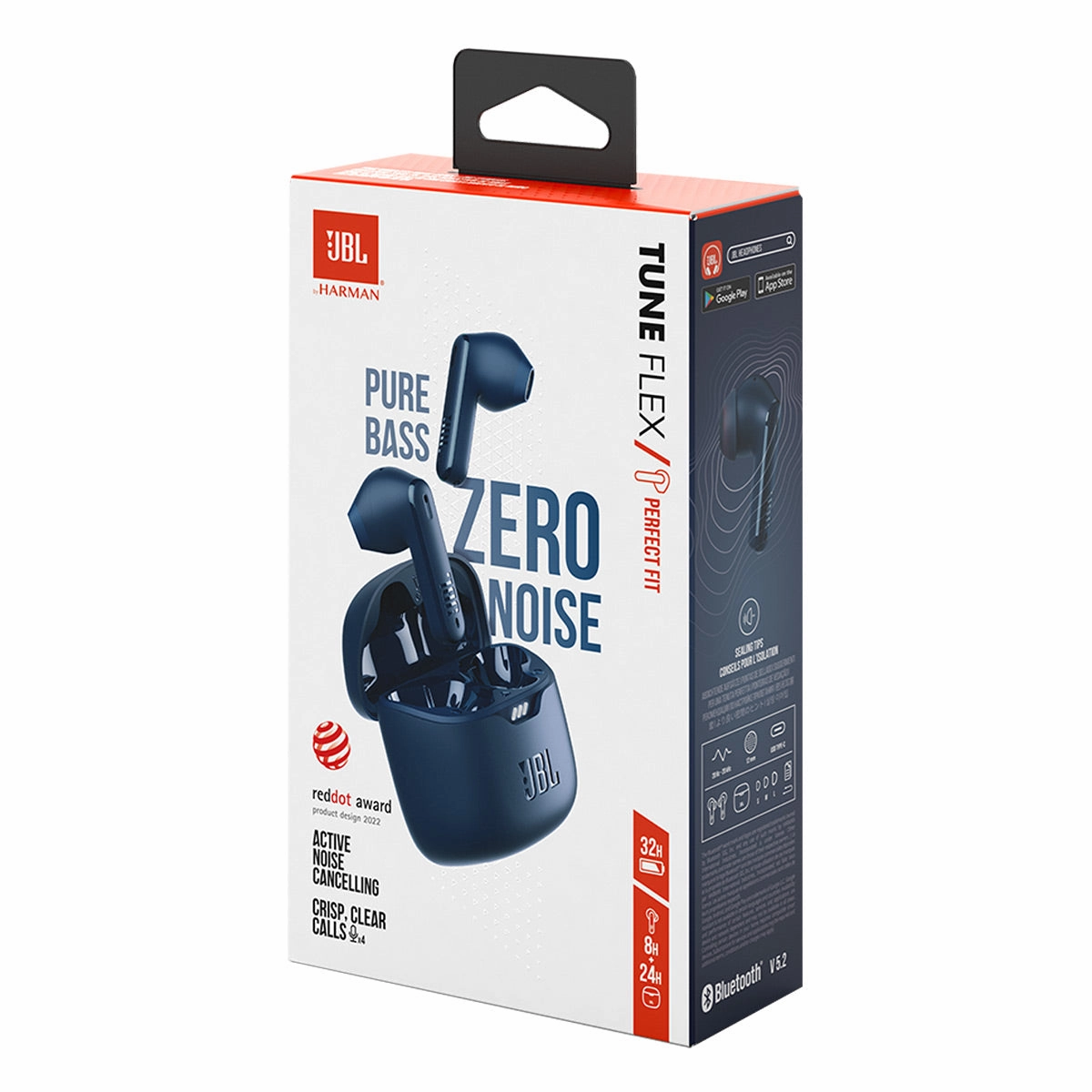 JBL Tune Flex True Wireless Noise Cancelling Earbuds with Bluetooth 5.2 (Blue)