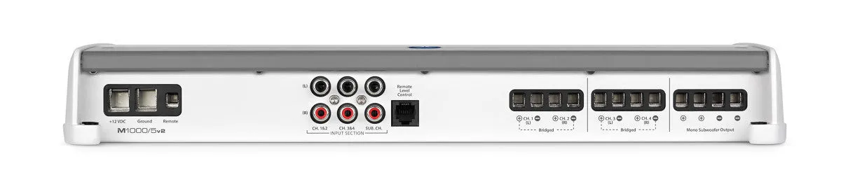 JL Audio M1000/5v2: 5 Ch. Class D Marine System Amplifier, 1000 W