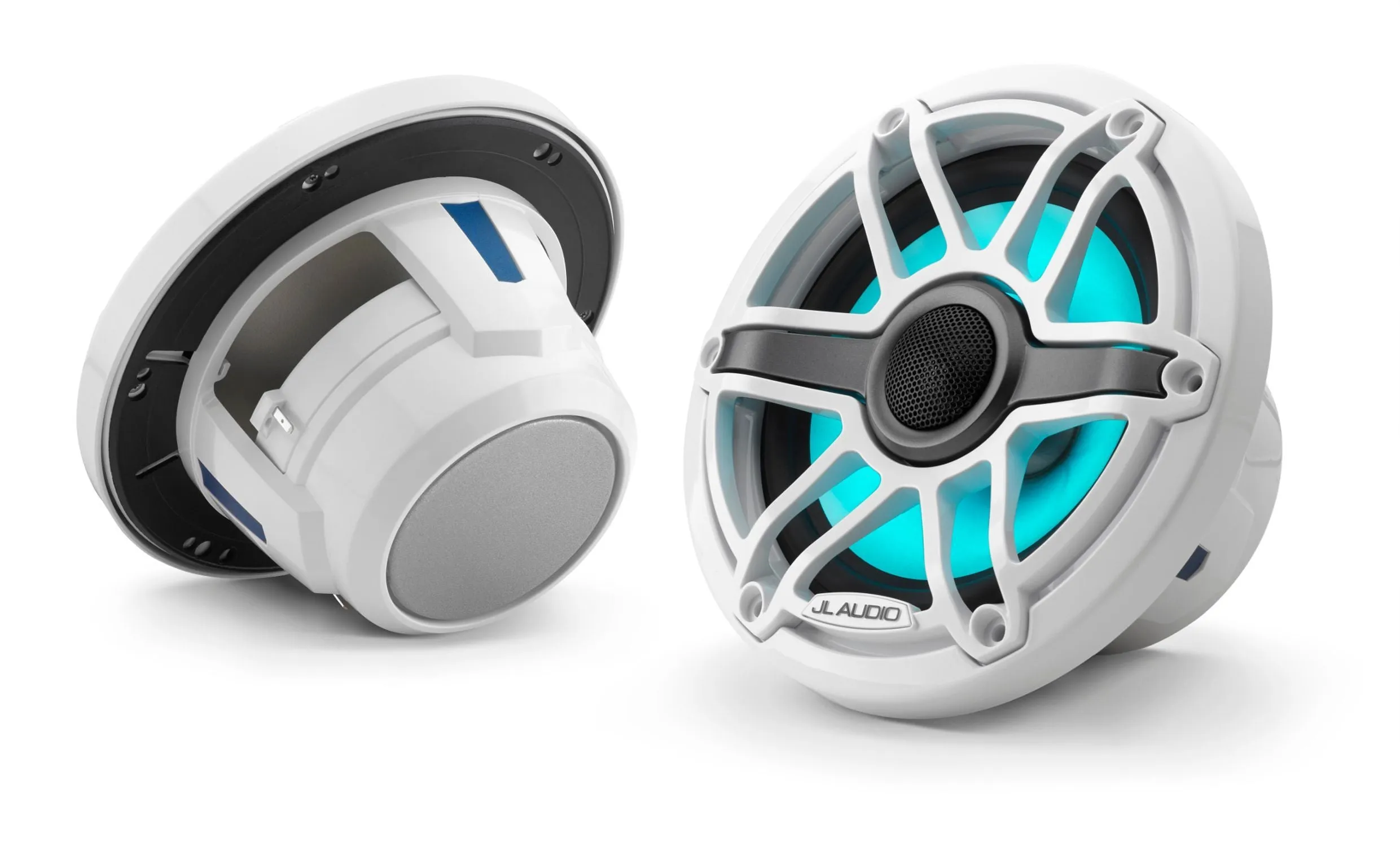 JL Audio M6-650X 6.5-inch (165 mm) Marine Coaxial Speakers with Transflective LED Lighting