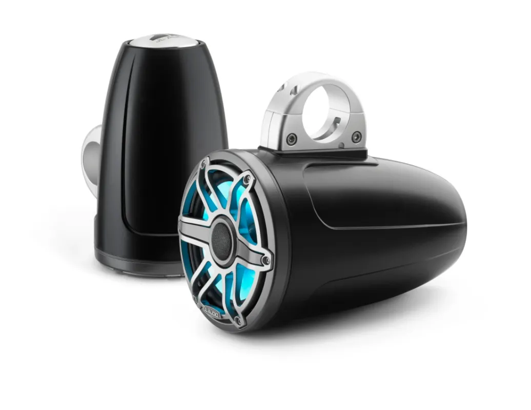 JL Audio M6-770ETXv3 7.7-inch (196 mm) Enclosed Tower Coaxial System with Transflective LED Lighting