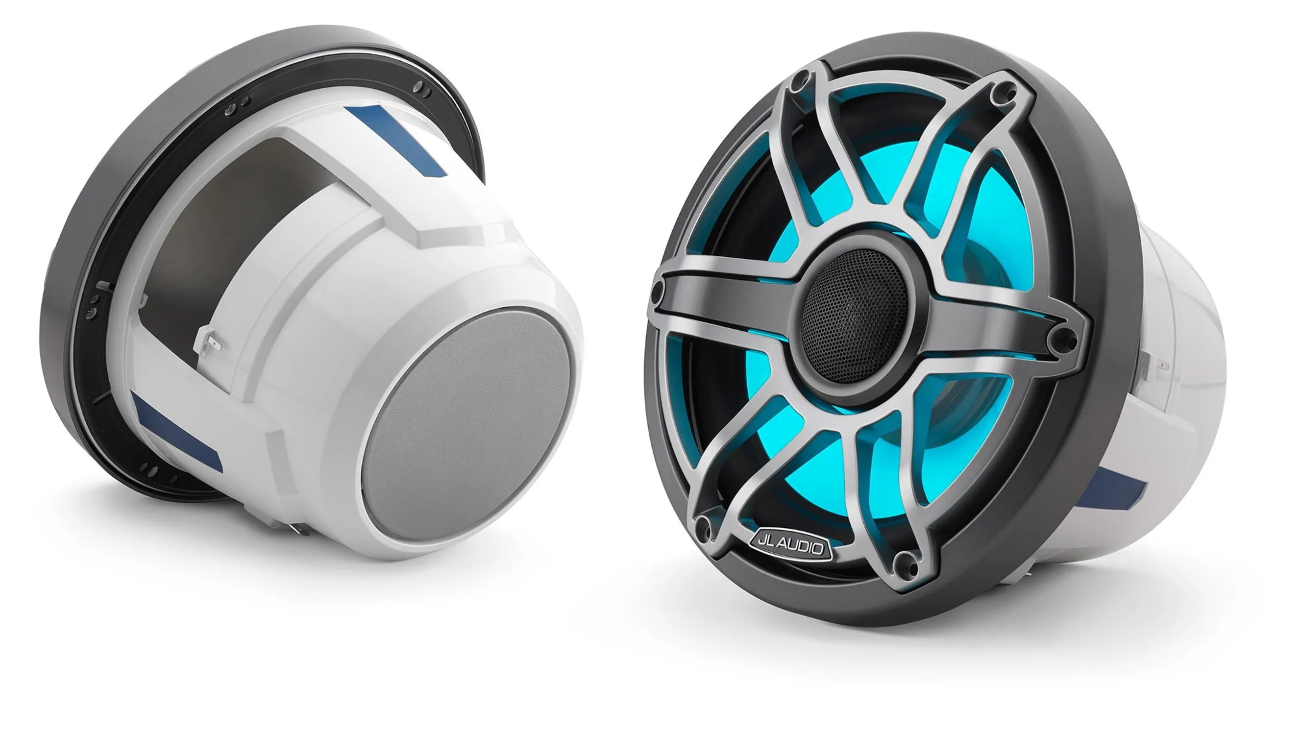 JL Audio M6-880X 8.8-inch (224 mm) Marine Coaxial Speakers with Transflective LED Lighting