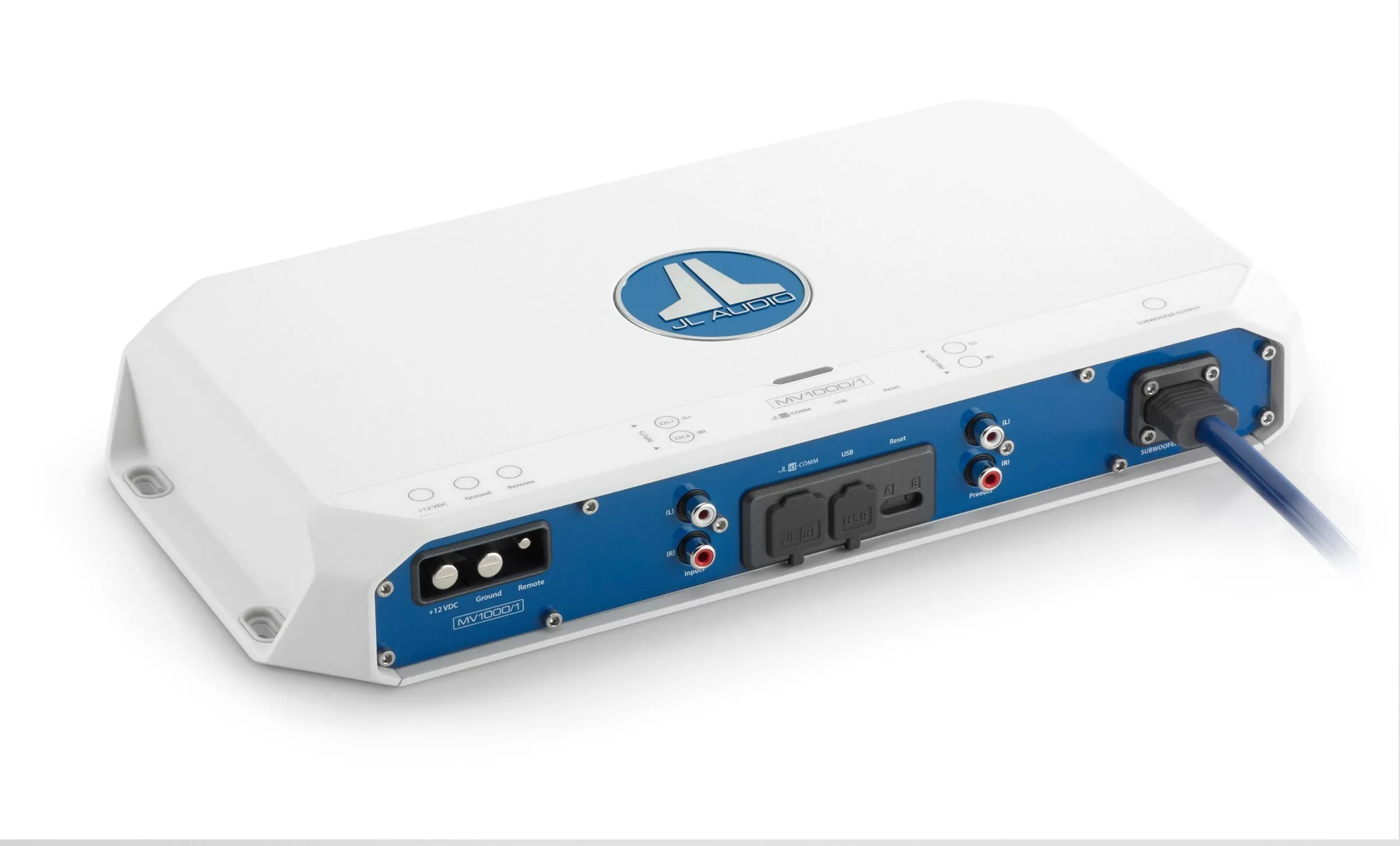 JL Audio MV1000/1 Monoblock Class D Marine Subwoofer Amplifier, 1000 W