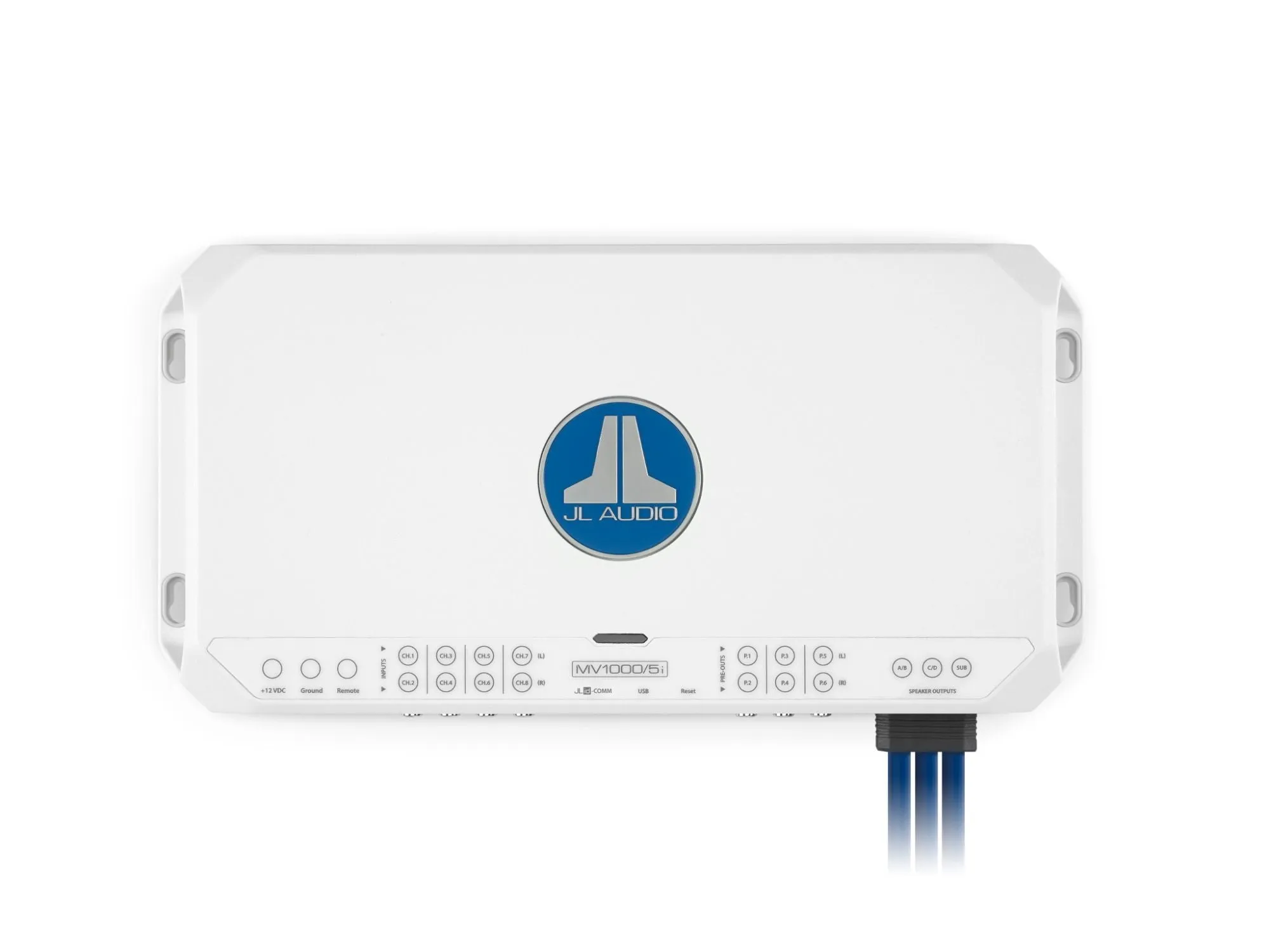 JL Audio MV1000/5i 5 Ch. Class D Marine System Amplifier with Integrated DSP, 1000 W