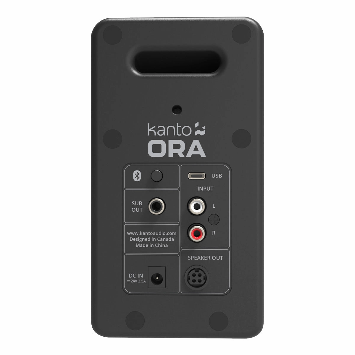 Kanto ORA Powered Reference Desktop Speakers with Bluetooth - Pair (Black)