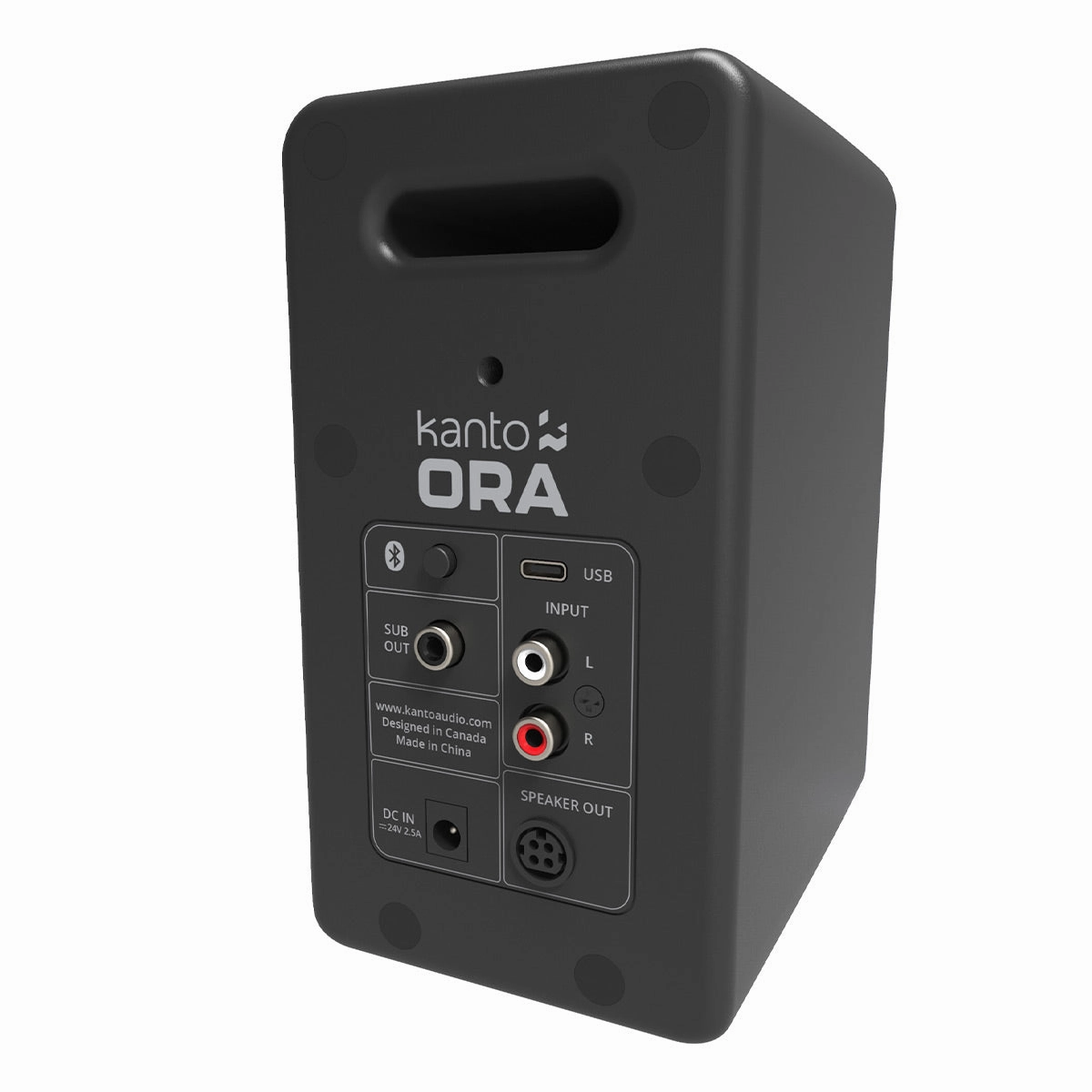 Kanto ORA Powered Reference Desktop Speakers with Bluetooth - Pair (Black)