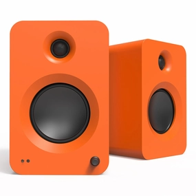 Kanto REN Powered Bluetooth Bookshelf Speakers - Pair (Matte Orange)