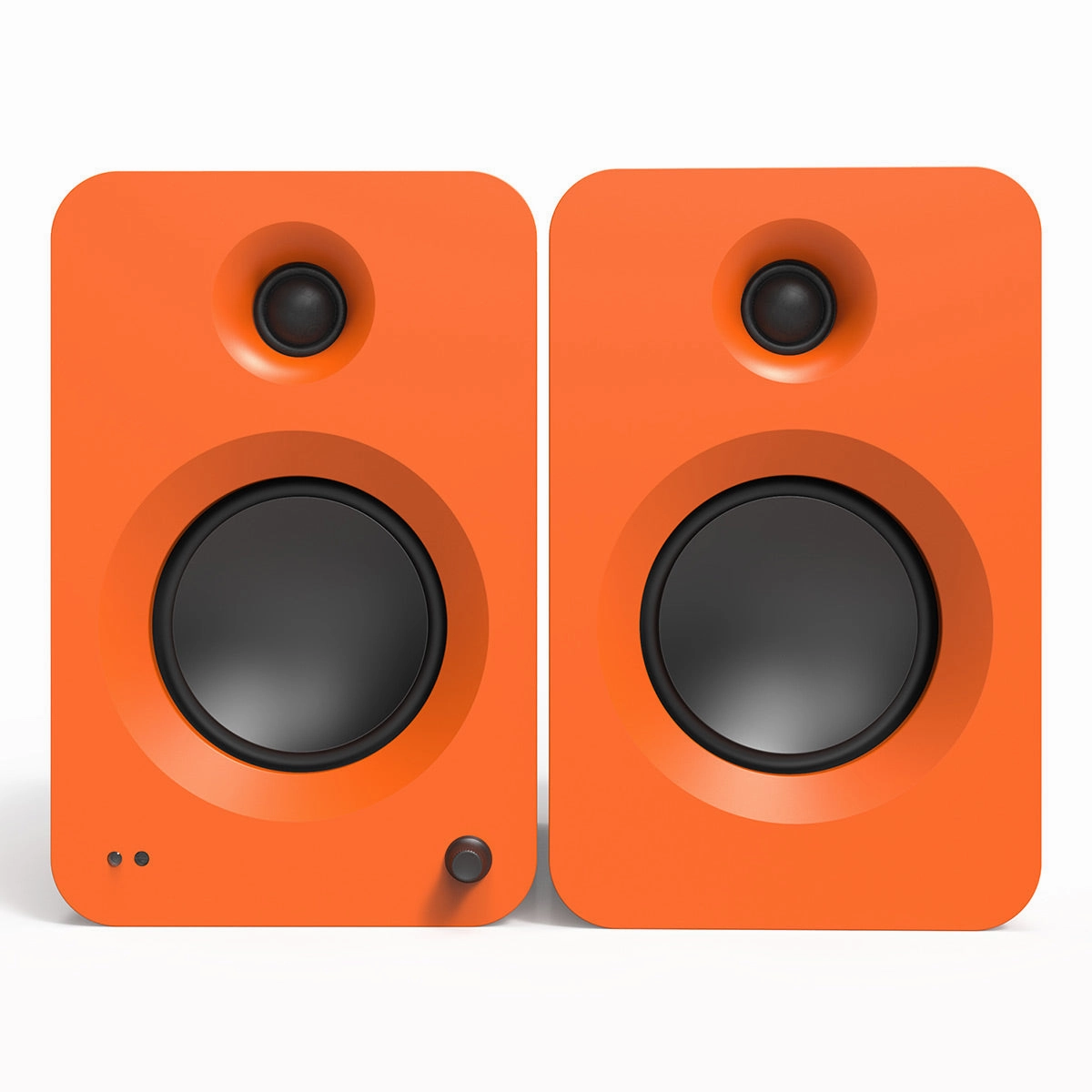Kanto REN Powered Bluetooth Bookshelf Speakers - Pair (Matte Orange)