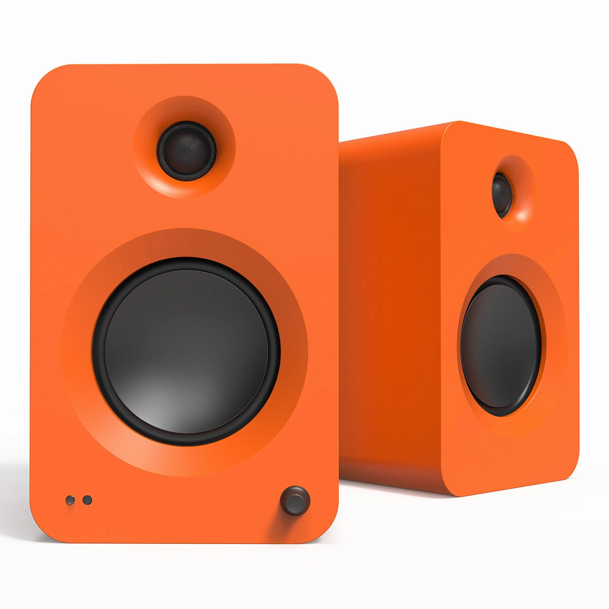 Kanto REN Powered Bluetooth Bookshelf Speakers - Pair (Matte Orange)