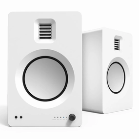 Kanto TUK Premium Powered Bookshelf Speakers with Bluetooth - Pair (Matte White)