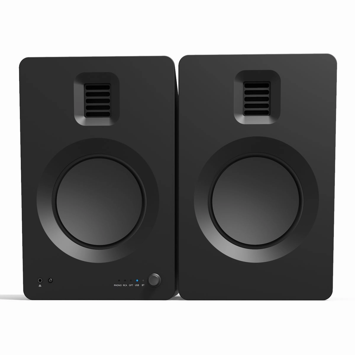 Kanto TUK Premium Powered Speakers with SE6 Elevated Desktop Speaker Stands (Black)