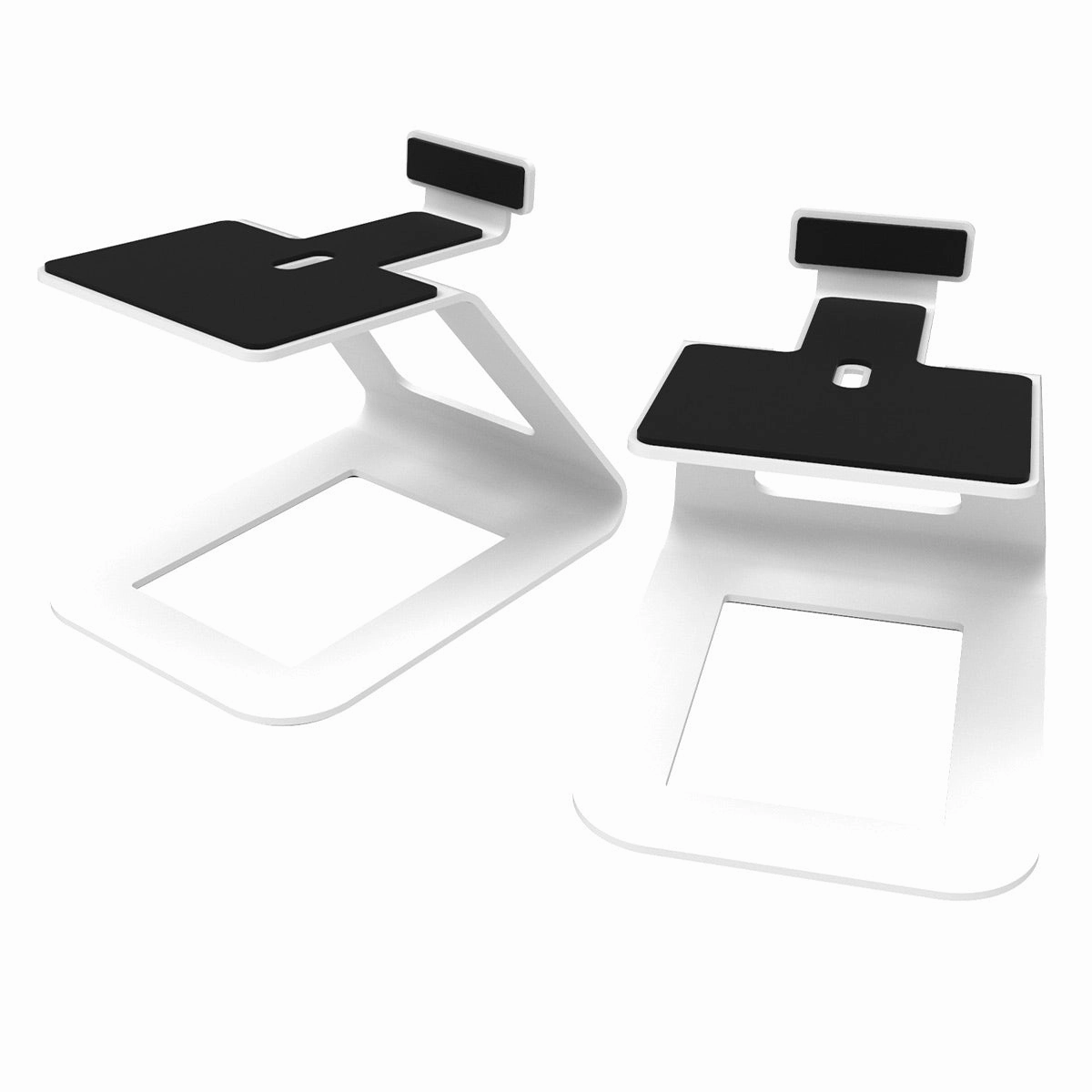 Kanto TUK Premium Powered Speakers with SE6 Elevated Desktop Speaker Stands (White)