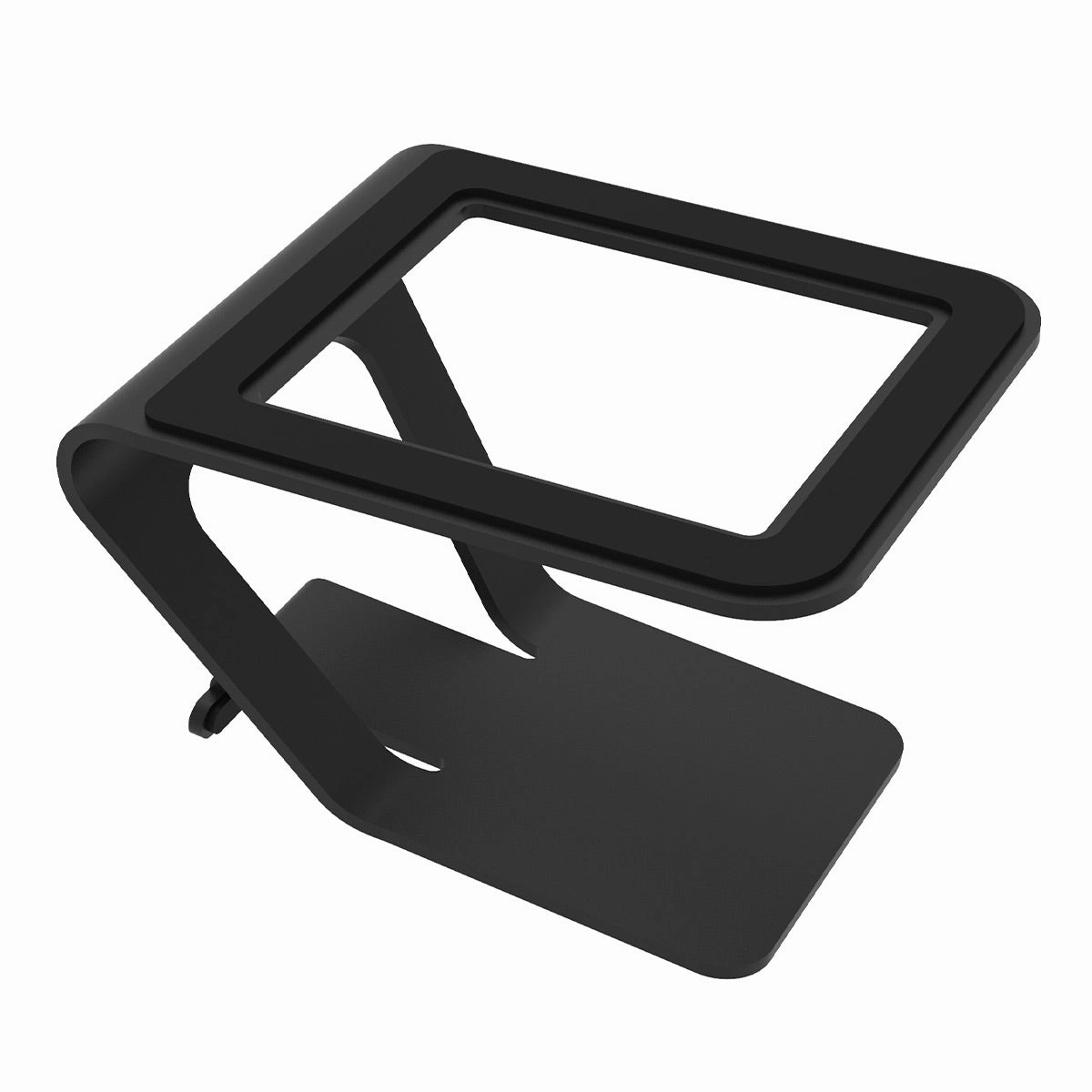 Kanto YU2 Powered Desktop Speakers and SE2 Speaker Stands for Small Speakers - Pair (Matte Black/Black)