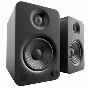 Kanto YU4 Powered Bookshelf Speakers with Built-In Bluetooth - Pair (Matte Black)