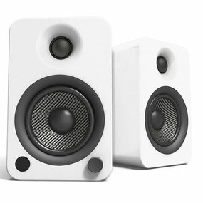 Kanto YU4 Powered Bookshelf Speakers with Built-In Bluetooth - Pair (Matte White)