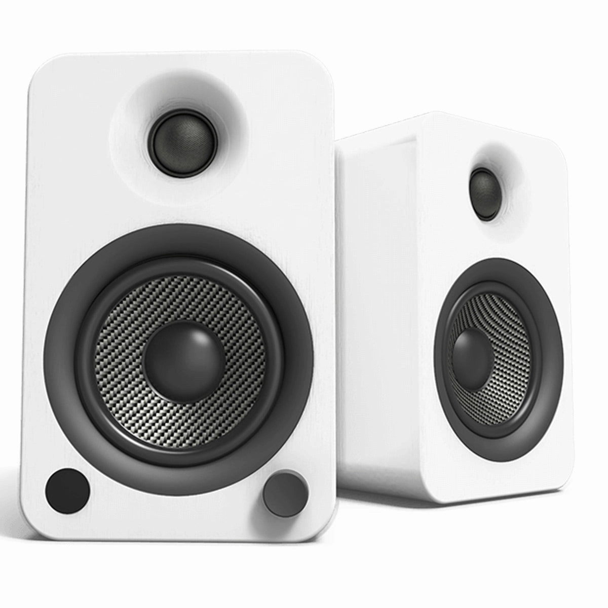 Kanto YU4 Powered Bookshelf Speakers with Built-In Bluetooth - Pair (Matte White)