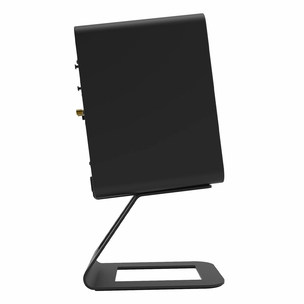 Kanto YU6 Powered Bookshelf Speakers (Matte Black) with SE6 Elevated Desktop Speaker Stands (Black)