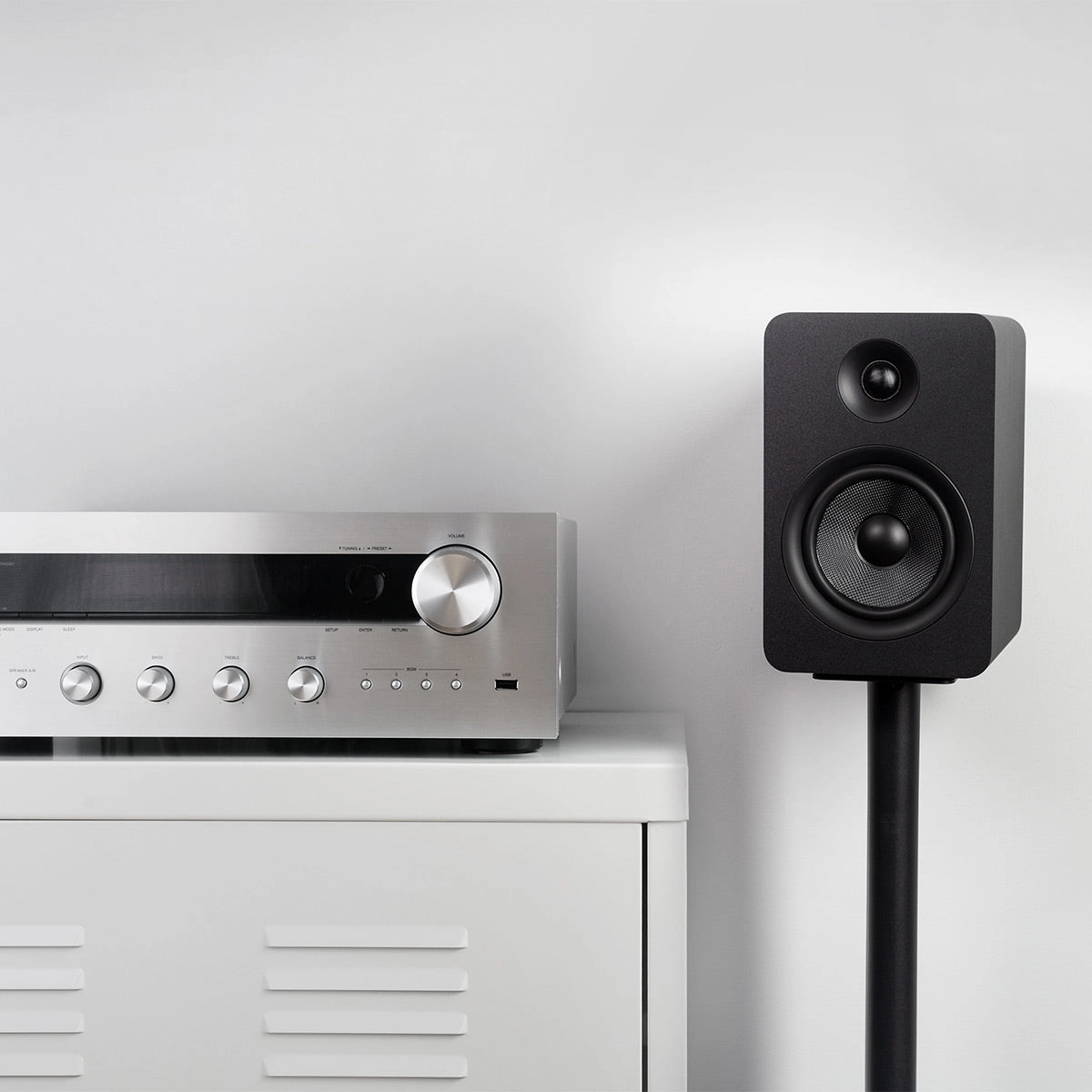 Kanto YUP6 Passive Bookshelf Speakers - Pair (Black)